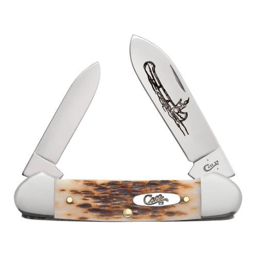 CASE KNIVES AMBER BONE PEACH