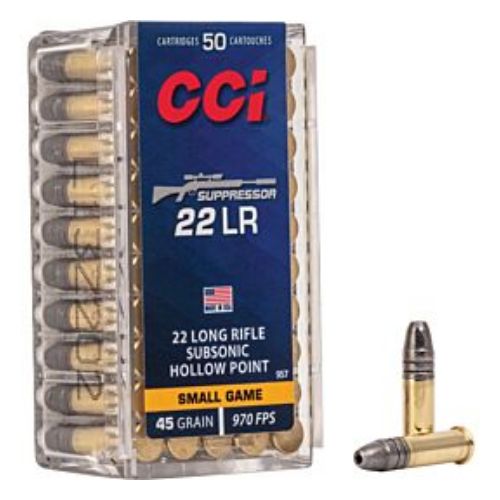 CCI SUPPRESSOR 22LR 45GR HP