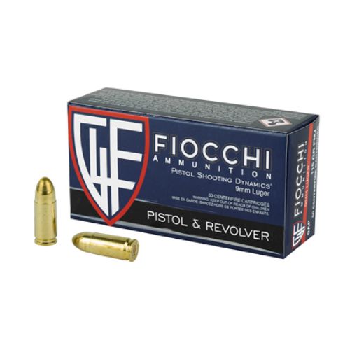 FIOCCHI 9MM LUGER 147GR FMJ