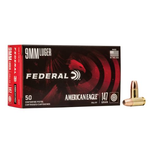 FEDERAL AE 9MM LUGER 147GR