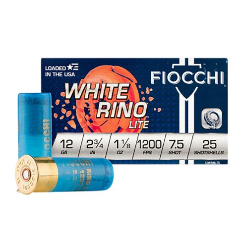 FIOCCHI WHITE RINO 12GA 2.75"