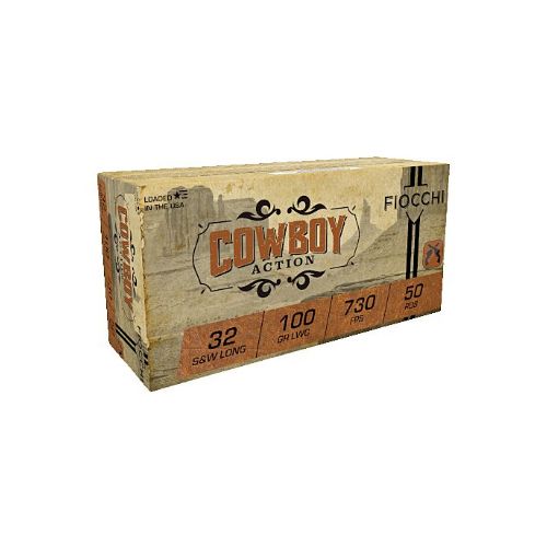 FIOCCHI 32 S&W LONG 100GR LEAD
