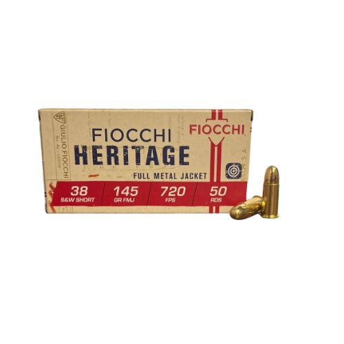 FIOCCHI 38 S&W SHORT 145GR