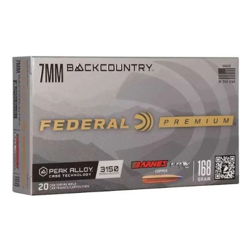 FEDERAL 7MM BC 168GR BARNES