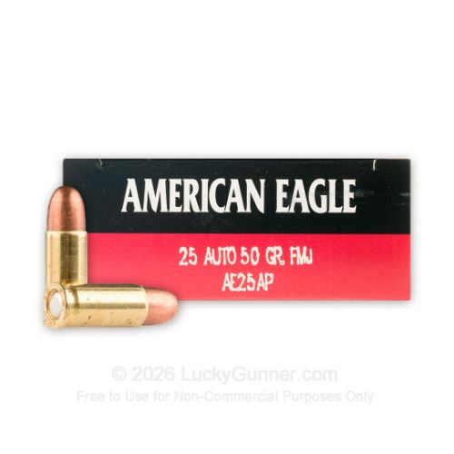 FEDERAL AE 25ACP 50GR FMJ