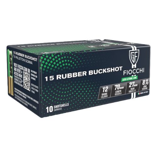 FIOCCHI RUBBER BUCK 12GA 2.75"