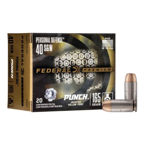 FEDERAL PUNCH 40 SW 165GR JHP