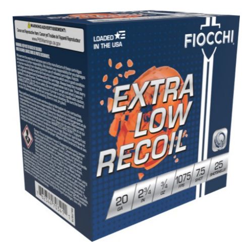 FIOCCHI 20GA 2.75" 3/4OZ #7.5