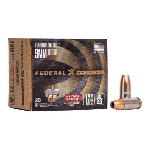 FEDERAL PREMIUM 9MM LUGER 124G