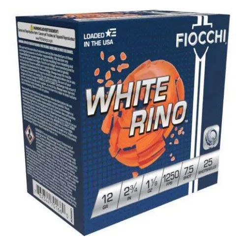 FIOCCHI WHITE RINO 12GA 2.75"