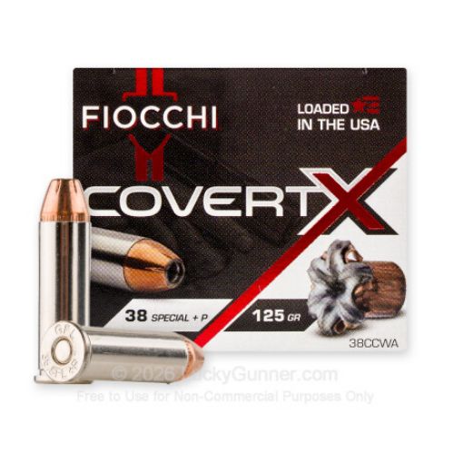 FIOCCHI 38 SPECIAL +P 125GR