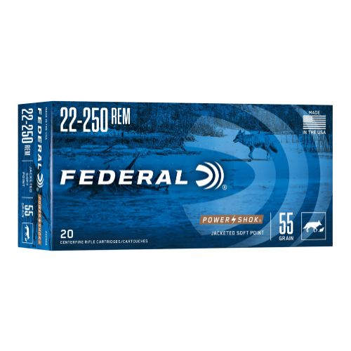 FEDERAL POWER-SHOK 22-250 REM
