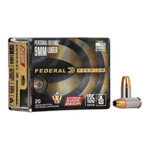 FEDERAL 9MM LUGER 135GR
