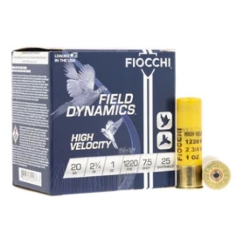 FIOCCHI 20GA 2.75" 1OZ #7.5