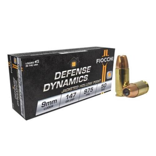 FIOCCHI 9MM LUGER 147GR JHP