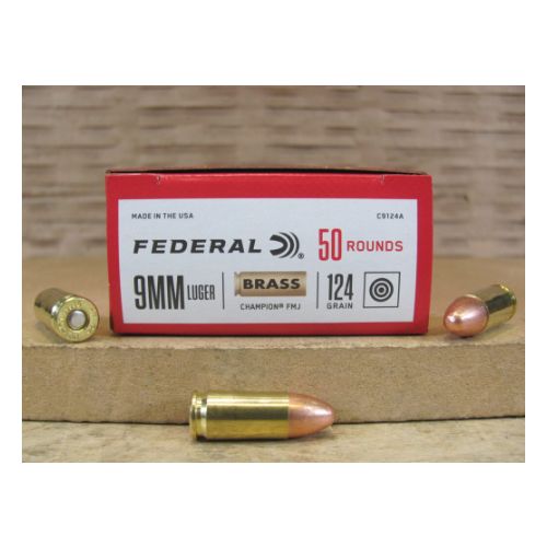 FEDERAL CHAMPION BRASS 9MM