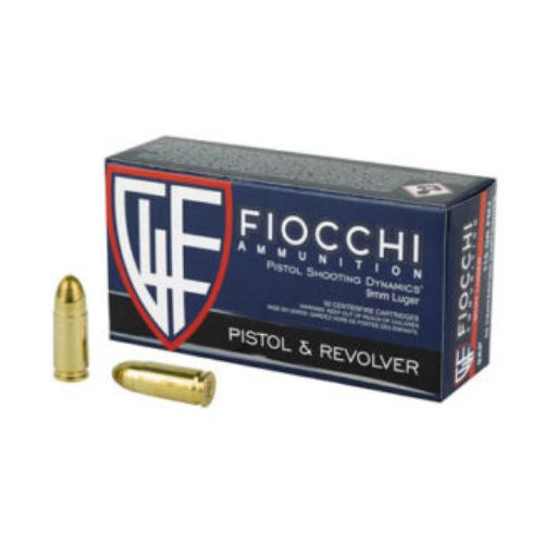 FIOCCHI 9MM LUGER 115GR JHP