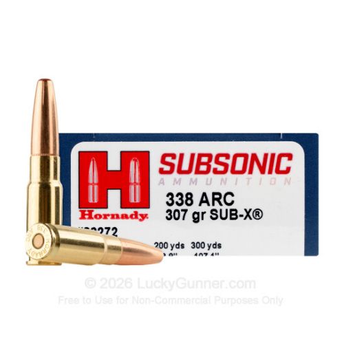HORNADY SUBSONIC 338 ARC