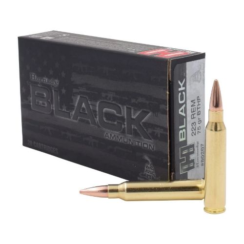 HORNADY BLACK 223 REM 75GR
