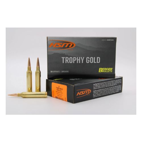 HSM TROPHY GOLD 7MM RUM 168GR