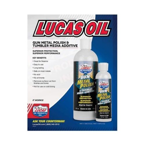 LUCAS OIL 16OZ GUN METAL POLSH