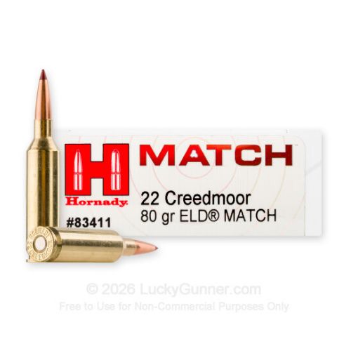 HORNADY 22CM 80GR ELD MATCH
