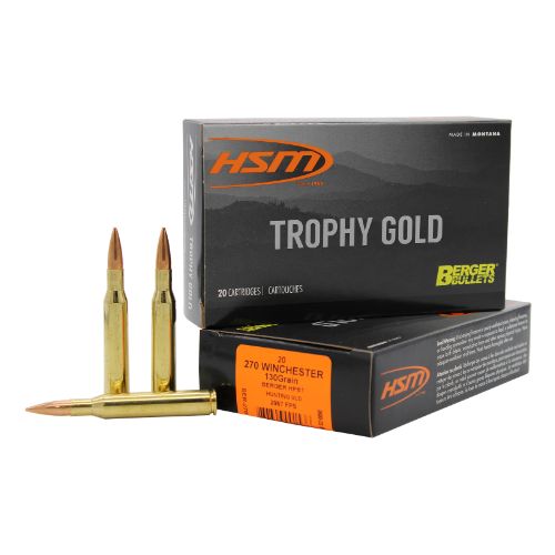 HSM TROPHY GOLD 270 WIN 130GR