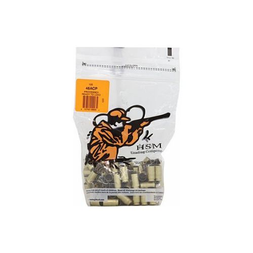 HSM BRASS 45 ACP ONCE FIRED