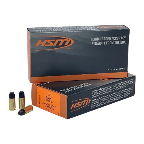 HSM SUBSONIC 9MM LUGER 180GR