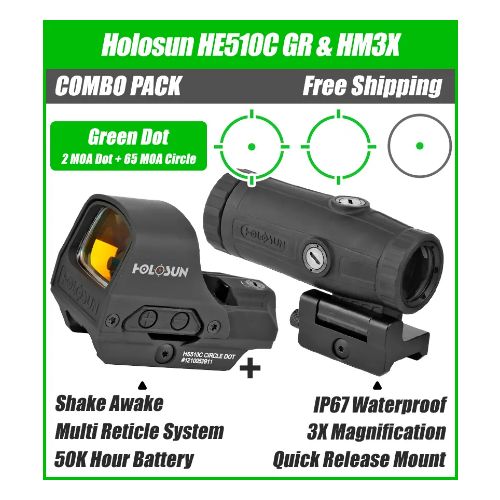 HOLOSUN 510 OPEN REFLEX GREEN