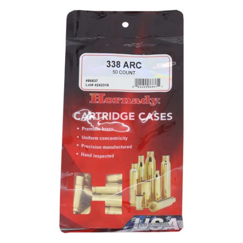 HORNADY UNPRIMED CASES 338 ARC