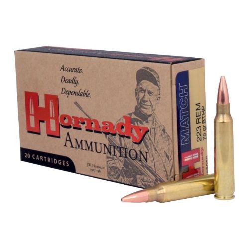 HORNADY 223 REM 75GR BTHP