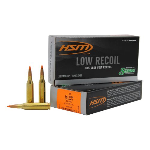 HSM LOW RECOIL 243 WIN 85GR