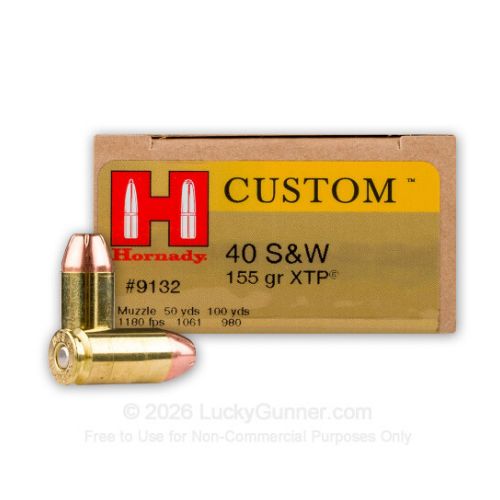 HORNADY 40 SW 155GR XTP