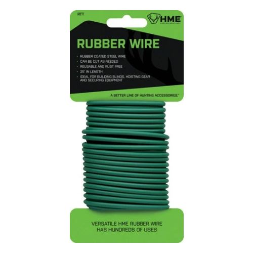 HME RUBBER WIRE 25' GREEN
