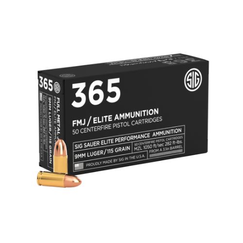 SIG AMMO 9MM 115GR ELITE BALL