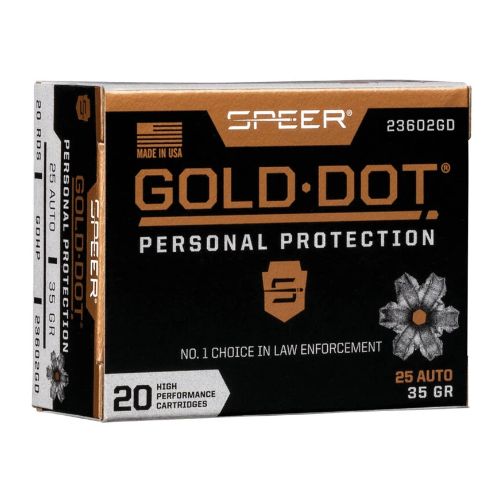 SPEER GOLD DOT 25 ACP 35GR