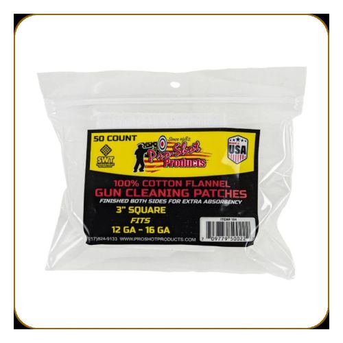 PRO SHOT CLEANING PATCH COTTON
