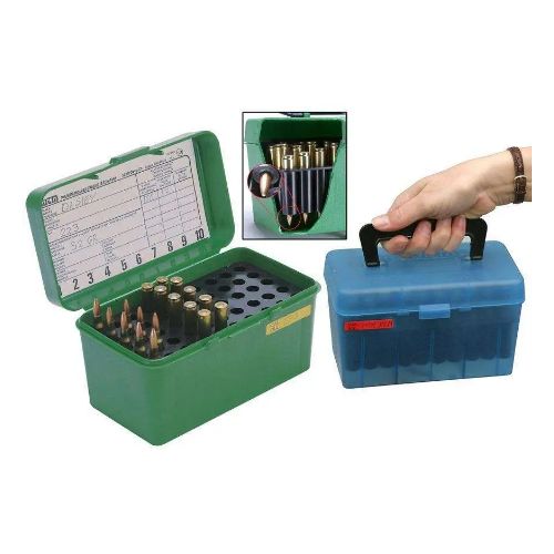 MTM DELUXE AMMO BOX 50-ROUNDS