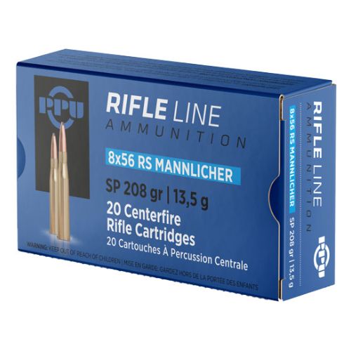 PPU 8X56R MANNLICHER 208GR JSP