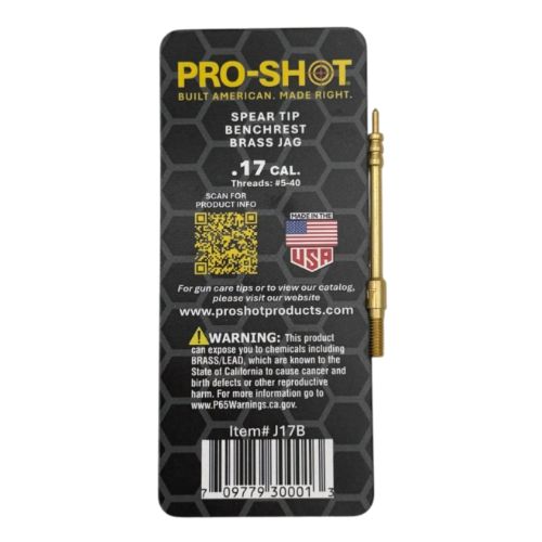 PRO SHOT BRASS JAG W/SPEAR TIP