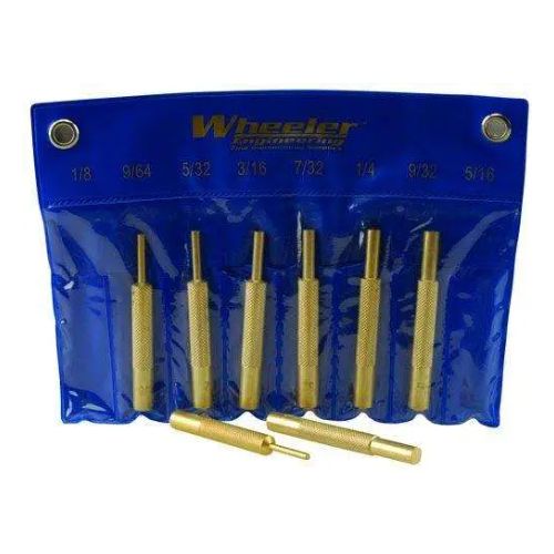 WHEELER 8-PC BRASS PUNCH SET