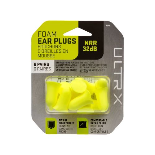 ULTRX TAPERED FOAM EAR PLUGS