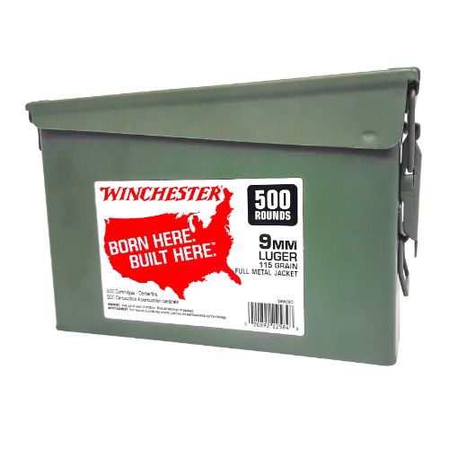WINCHESTER 9MM LUGER 115GR FMJ