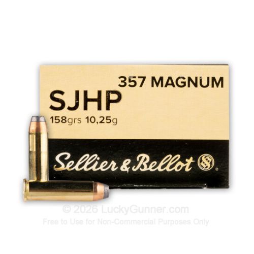 S&B 357 MAG 158GR JSP