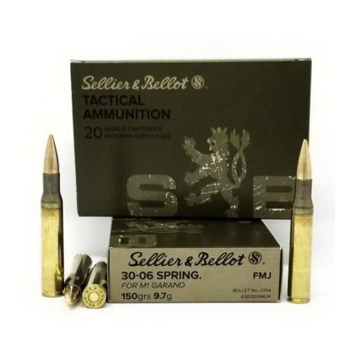 S&B 30-06 150GR FMJ 20RD