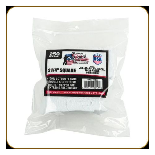 PRO SHOT CLEANING PATCH COTTON