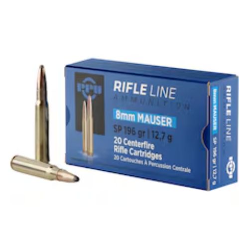 PPU 8MM MAUSER 196GR JSP