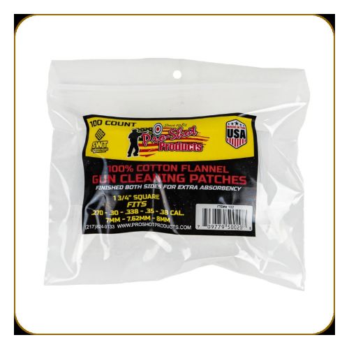 PRO SHOT CLEANING PATCH COTTON