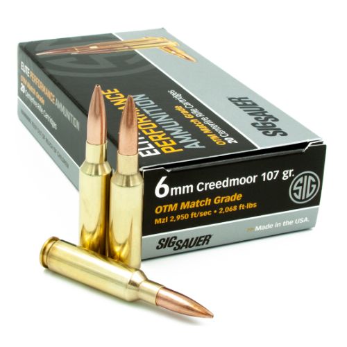 SIG AMMO 6MM CM 107GR OPEN TIP
